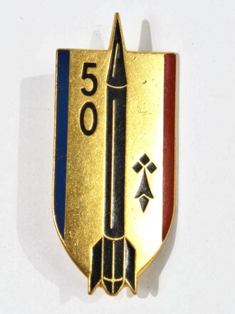 Frankreich nach 1945, Metallabzeichen/Badge, 50. Régiment dArtillerie (RA), Drago/Paris