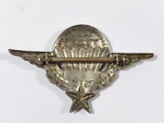 Frankreich nach 1945, Metallabzeichen/Badge, Fallschirmjäger/Parachutiste, Drago/Paris/Romainville