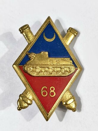 Frankreich, Metallabzeichen/Badge, 68° Régiment dArtillerie dAfrique, Drago/Paris
