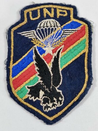 Frankreich nach 1945, Stoffabzeichen,"UNP" LUnion Nationale des Parachutistes, Fallschirmjäger