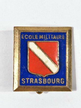 Frankreich nach 1945, Metallabzeichen/Badge, Ecole Militaire Strassbourg, Drago/Paris