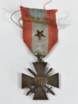 Frankreich, Croix de Guerre, "Theatres D Operation Exterieurs", mit Bronze Stern