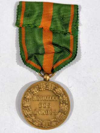 Frankreich bis 1945 , Médaille des évadés, mit Band, guter Zustand