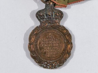 Frankreich vor 1870, Französische Revolution/Napoleonische Kriege, Medaille de Sainte Helene, mit Band, guter Zustand