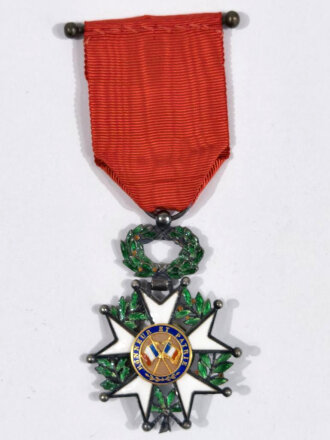 Frankreich bis 1940, Médaille de Chevalier de la Légion dhonneur, 3ème République, ca. 4, 5 cm, mit Band, guter Zustand
