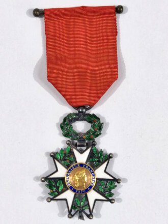 Frankreich bis 1940, Médaille de Chevalier de la Légion dhonneur, 3ème République, ca. 4, 5 cm, mit Band, guter Zustand