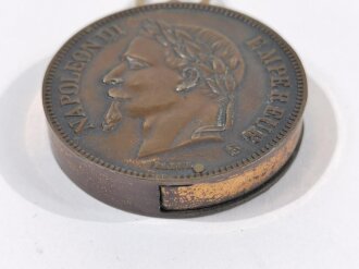 Frankreich vor 1918, Medaillon 5 Franc 1870, Napoleon...