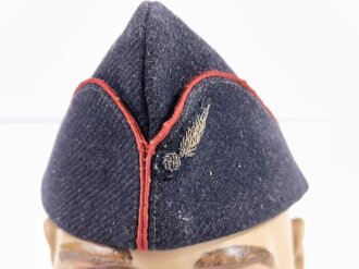 Frankreich WWII/Indochina, Schiffchen/Bonnet für Kolonialtruppen, Infanterie, Blau/Rot, gebraucht