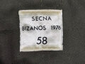 Frankreich nach 1945, Mütze CASQUETTE VERTE, "Secna Bizanos" Gr. 58, datiert 1976, Olivgrün, gebraucht, guter Zustand