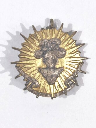 Frankreich nach 1945, Metallabzeichen, 2ème Régiment de Cuirassiers "Nec Pluribus Impar", Drago/Paris, gebraucht