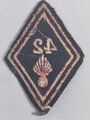 Frankreich nach 1945, Stoffabzeichen/Kragenspiegel "42", Grenadier, Spahis, Kolonialtruppe, gebraucht