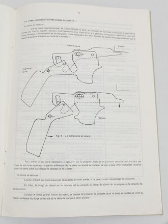 Frankreich nach 1945, Dienstvorschrift, Pistolet Mitrailleur de 9mm, Modele 1949, Ecole Superieure et dApplication du Materiel (ESAM), 1983, 23 Seiten, DIN A4, gebraucht