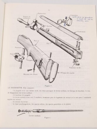 Frankreich nach 1945, Dienstvorschrift, Fusil 7,5mm, Modele 36, Ecole Superieure et dApplication du Materiel (ESAM), 1979, 31 Seiten, DIN A4, gebraucht