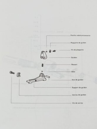 Frankreich nach 1945, Dienstvorschrift, Fusil a Repetition Calibre de 7,5mm, Modele F1 - Version A/B, Ecole Superieure et dApplication du Materiel (ESAM), 1986, 48 Seiten, DIN A4, gebraucht