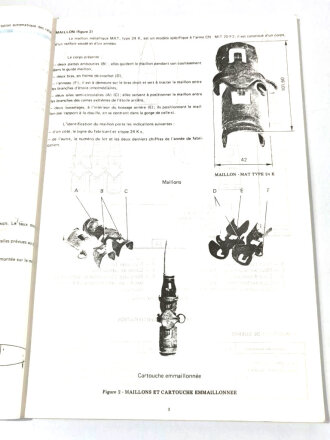 Frankreich nach 1945, Dienstvorschrift, Le Canon Mitrailleur de 20mm, Ecole National Technique des Sous-Officiers dActive (ENTSOA), 74 Seiten, DIN A4, gebraucht