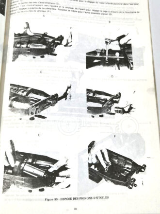 Frankreich nach 1945, Dienstvorschrift, Le Canon Mitrailleur de 20mm, Ecole National Technique des Sous-Officiers dActive (ENTSOA), 74 Seiten, DIN A4, gebraucht