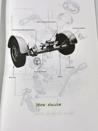 Frankreich nach 1945, Dienstvorschrif, Mortier 120mm raye, Tracte Modele F1, Ecole Superieure et dApplication du Materiel (ESAM), 1990, 82 Seiten, DIN A4, gebraucht, Wasserschaden