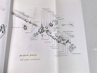 Frankreich nach 1945, Dienstvorschrif, Mortier 120mm raye, Tracte Modele F1, Ecole Superieure et dApplication du Materiel (ESAM), 1990, 82 Seiten, DIN A4, gebraucht, Wasserschaden