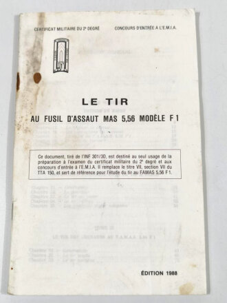 Frankreich nach 1945, Dienstvorschrift, Le Tir Au Fusil...
