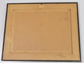 Frankreich WWII, "Diplome du Combatant 1939-1945" mit Orden, 72. Regiment dInfanterie, "Campagne Ligne Maginot", Maginotlinie, ca. 43 x 51 x 3 cm, mit Rahmen, guter Zustand