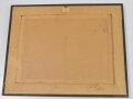 Frankreich WWII, "Diplome du Combatant 1939-1945" mit Orden, 72. Regiment dInfanterie, "Campagne Ligne Maginot", Maginotlinie, ca. 43 x 51 x 3 cm, mit Rahmen, guter Zustand