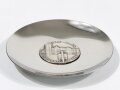 Frankreich nach 1945, Silberteller in Etui, "Etat Major de lArmee de Terre" (EMAT), Balme/Saumur, ca. 7 cm, neuwertig