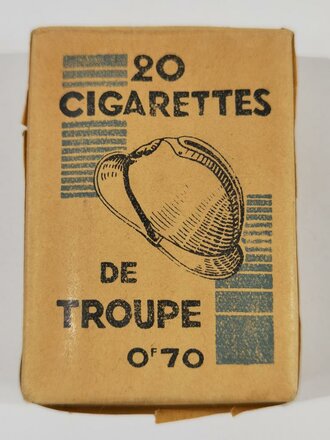 Frankreich WWII, Päckchen Zigaretten "20...