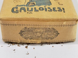 Frankreich WWII, Päckchen Zigaretten "20 Cigarettes de Troupe - Gauloises", ungeöffnet, guter Zustand