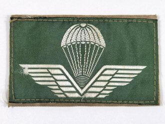 Stoffabzeichen, Falschirmjäger/Paratrooper/Parachutist, 8 x 5 cm, gebraucht
