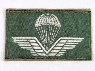 Stoffabzeichen, Falschirmjäger/Paratrooper/Parachutist, 8 x 5 cm, gebraucht