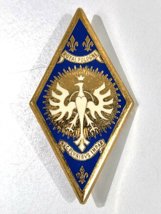 Frankreich nach 1945, Metallabzeichen "5° Régiment de Cuirassiers", Drago/Paris, gebraucht