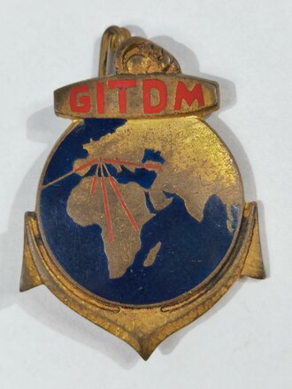 Frankreich nach 1945, Metallabzeichen, Marine, "GITDM", Drago/Paris, gebraucht