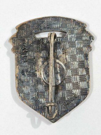 Frankreich nach 1945, Metallabzeichen "C.d.S.n°1", Drago/Paris, gebraucht, Emaille abgeplatzt