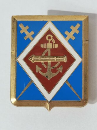 Frankreich nach 1945, Metallabzeichen, Marine, mir unbekannte Einheit, Bertrand, gebraucht