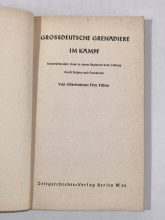 "Großdeutsche Pioniere im Kampf", Fritz...