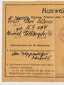 Reiswehr, Ausweis einen angestellten Schlosser, Truppenübungsplatz Ohrdruf, 1929, DIN A7, gebraucht