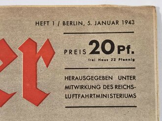 Der Adler "Der Reichsmarschall unter seine Soldaten", Hermann Göring, Heft 1, 5. Januar 1943, gebraucht