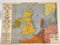 "Kriegskarte der Nordsee", genehmigt v. Oberkommando der Kriegsmarine, 1:3.350.00, Wien 1940, ca. 46 x 62, gefaltet, gebraucht