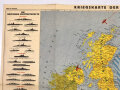 "Kriegskarte der Nordsee", genehmigt v. Oberkommando der Kriegsmarine, 1:3.350.00, Wien 1940, ca. 46 x 62, gefaltet, gebraucht
