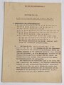 OKH "Anweisung über den Luftbildgebrauch beim Heer, Geheim! - Nur für den Dienstgebrauch", Oberkommando  des Heeres, 7+1 Seiten mit Übersicht "Organisation des Luftdienstes", DIN A4, gebraucht