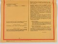 Bundeswehr "Öffentliche Bekanntmachung - Aufforderung der Wehrpflichtigen (...) zur persönlichen Meldung", Bekanntmachung Wehrerfassung, Formblatt 4a, 1966, DIN A3, gefaltet, ungebraucht