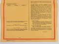 Bundeswehr "Öffentliche Bekanntmachung - Aufforderung der Wehrpflichtigen (...) zur persönlichen Meldung", Bekanntmachung Wehrerfassung, Formblatt 4a, 1966, DIN A3, gefaltet, ungebraucht