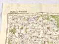 Truppenkarte Rußland 1:100.000 "Wjasma-Ost", datiert 1943, Maße 90 x 70 cm