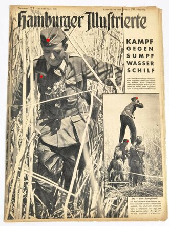 Hamburger Illustrierte "Kampf gegen Sumpf Wasser Schilf", Nr. 27, 3. Juli 1943