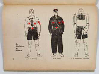 "Dienstvorschrift der Hiltlerjugend. Dienstvorschrift über den Jungvolkdienst", hrsg. v. der Reichjugendführung am 1.2. 1938, 67 Seiten, gebraucht, DIN A5