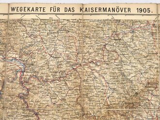 Wegekarte für das Kaisermanöver 1905, 1:300.00,...