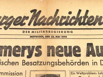 Kriegsende 1945, Hamburger-Nachrichten-Blatt der...