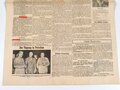 Kriegsende 1945, Neue Hamburger Presse - Zeitung der Militärregierung für Gross-Hamburg und Umgebung "Die Lage in Hamburg und Schleswig Holstein", Nr. 9, 28. Juli 1945, gefaltet, gebraucht