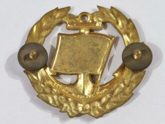 Frankreich nach 1945, Metallabzeichen "UAT", Marine, Drago/Paris, gebraucht