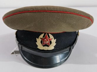 Russland, Kalter Krieg, Sowjetunion, Schirmmütze eines Offiziers der Artillerie-/Panzertruppen,, kleine Grösse